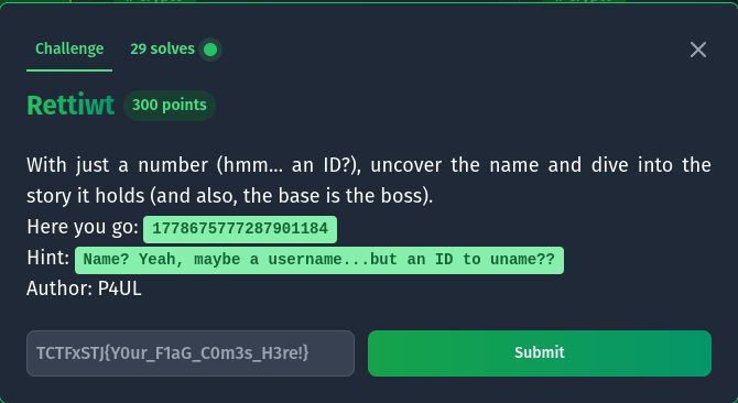 Rettiwt Challenge